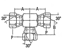 2255 NPSM Tee Adapter